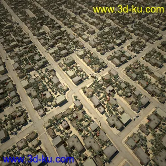 阿拉伯城市模型,阿拉伯建筑,沙漠城市模型,阿拉伯风格街道模型的图片21