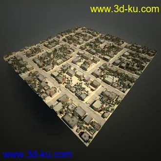 阿拉伯城市模型,阿拉伯建筑,沙漠城市模型,阿拉伯风格街道模型的图片23