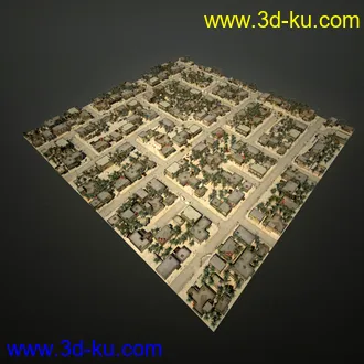 阿拉伯城市模型,阿拉伯建筑,沙漠城市模型,阿拉伯风格街道模型的图片25