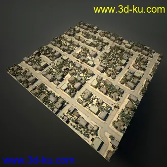 阿拉伯城市模型,阿拉伯建筑,沙漠城市模型,阿拉伯风格街道模型的图片26