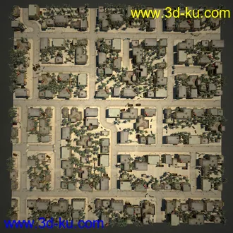 阿拉伯城市模型,阿拉伯建筑,沙漠城市模型,阿拉伯风格街道模型的图片28