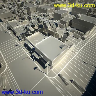 阿拉伯城市模型,阿拉伯建筑,沙漠城市模型,阿拉伯风格街道模型的图片31