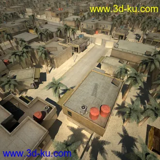 阿拉伯城市模型,阿拉伯建筑,沙漠城市模型,阿拉伯风格街道模型的图片33