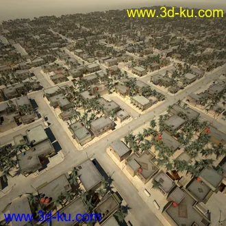 阿拉伯城市模型,阿拉伯建筑,沙漠城市模型,阿拉伯风格街道模型的图片39