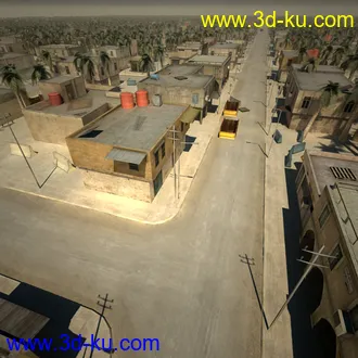 阿拉伯城市模型,阿拉伯建筑,沙漠城市模型,阿拉伯风格街道模型的图片41