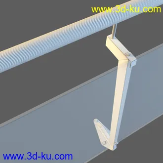 6个高精度玻璃护栏3D模型的图片