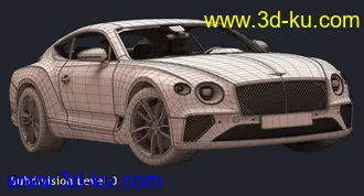 宾利2018款汽车,Bentley Continental GT轿车模型的图片