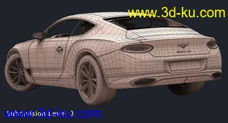 宾利2018款汽车,Bentley Continental GT轿车模型的图片