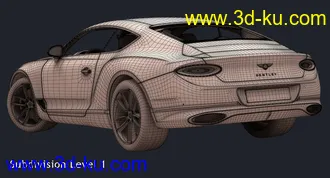 宾利2018款汽车,Bentley Continental GT轿车模型的图片11