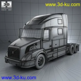 卡车车头,牵引卡车头,沃尔沃卡车头模型的图片4