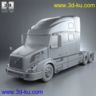 卡车车头,牵引卡车头,沃尔沃卡车头模型的图片6