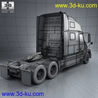 卡车车头,牵引卡车头,沃尔沃卡车头模型的图片10