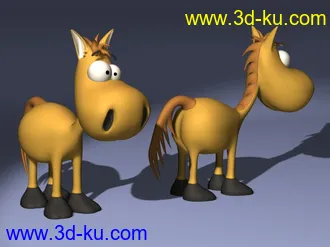 卡通角色，动物模型40个,3ds,lwo的图片