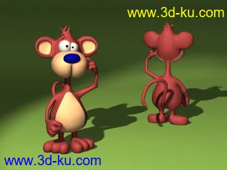 卡通角色，动物模型40个,3ds,lwo的图片
