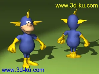 卡通角色，动物模型40个,3ds,lwo的图片