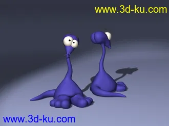 卡通角色，动物模型40个,3ds,lwo的图片
