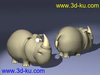 卡通角色，动物模型40个,3ds,lwo的图片