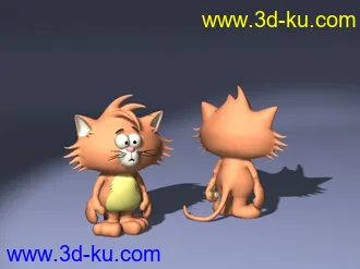 卡通角色，动物模型40个,3ds,lwo的图片