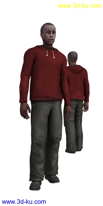 104个角色人物模型,100个预设动画,maya,3dmax的图片