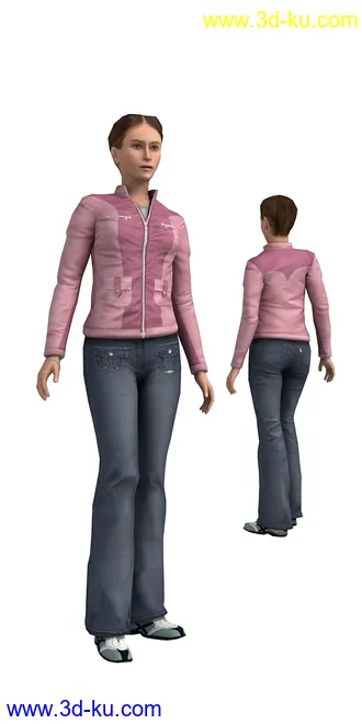 104个角色人物模型,100个预设动画,maya,3dmax的图片