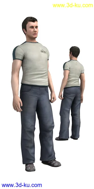 104个角色人物模型,100个预设动画,maya,3dmax的图片