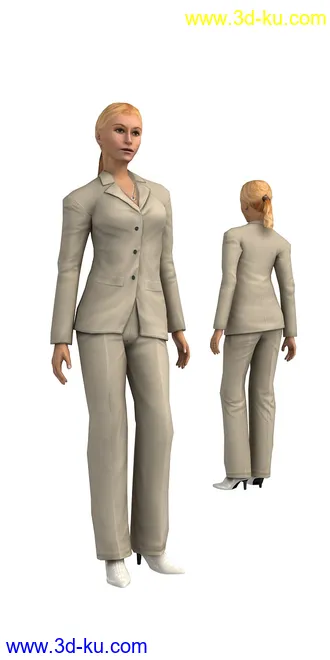 104个角色人物模型,100个预设动画,maya,3dmax的图片