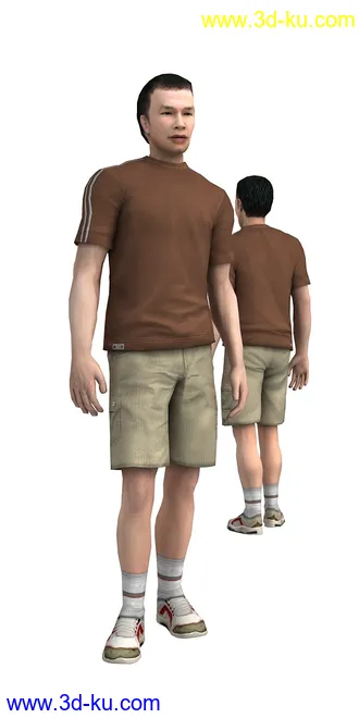 104个角色人物模型,100个预设动画,maya,3dmax的图片
