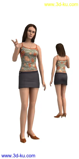 104个角色人物模型,100个预设动画,maya,3dmax的图片