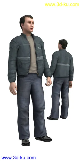104个角色人物模型,100个预设动画,maya,3dmax的图片