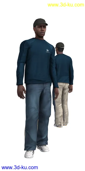 104个角色人物模型,100个预设动画,maya,3dmax的图片