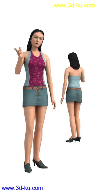 104个角色人物模型,100个预设动画,maya,3dmax的图片