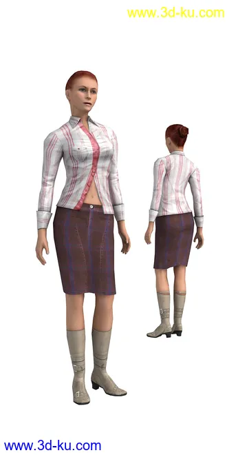 104个角色人物模型,100个预设动画,maya,3dmax的图片