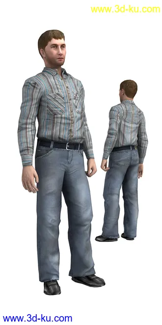 104个角色人物模型,100个预设动画,maya,3dmax的图片