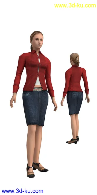 104个角色人物模型,100个预设动画,maya,3dmax的图片