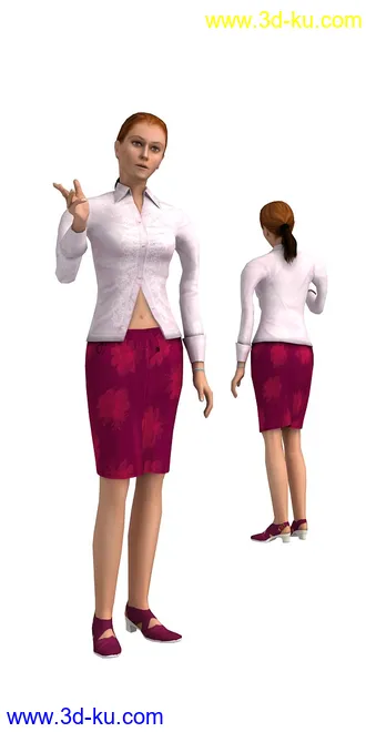 104个角色人物模型,100个预设动画,maya,3dmax的图片