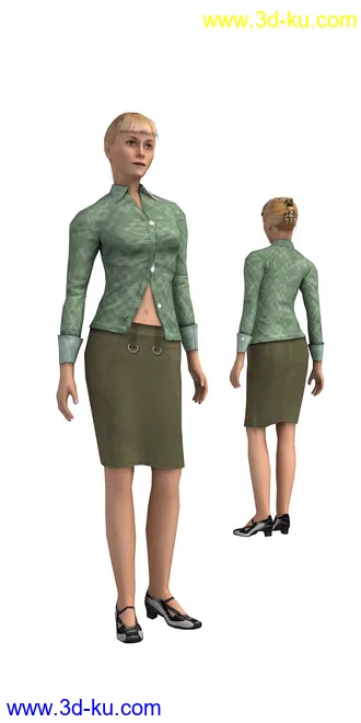 104个角色人物模型,100个预设动画,maya,3dmax的图片