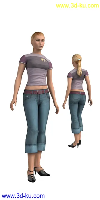 104个角色人物模型,100个预设动画,maya,3dmax的图片