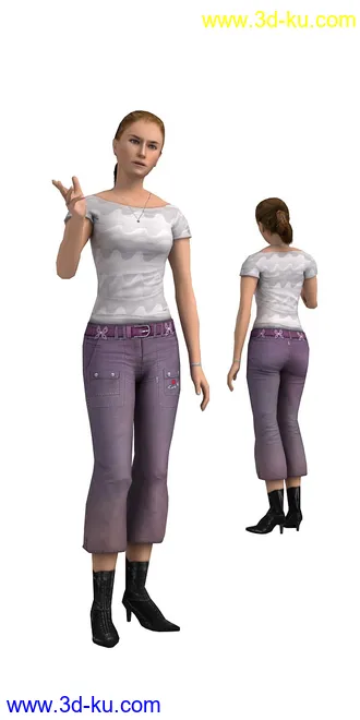 104个角色人物模型,100个预设动画,maya,3dmax的图片