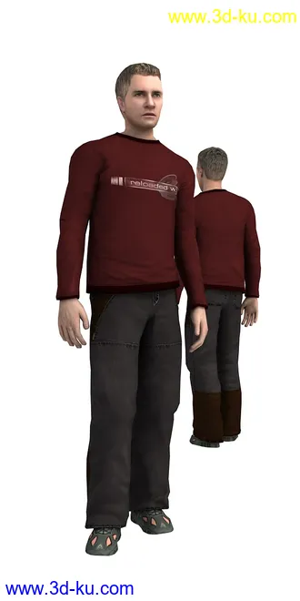104个角色人物模型,100个预设动画,maya,3dmax的图片54