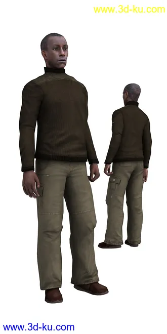 104个角色人物模型,100个预设动画,maya,3dmax的图片58