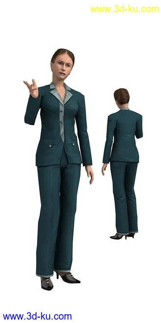 104个角色人物模型,100个预设动画,maya,3dmax的图片64