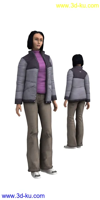 104个角色人物模型,100个预设动画,maya,3dmax的图片65