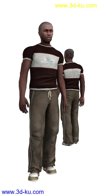 104个角色人物模型,100个预设动画,maya,3dmax的图片