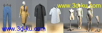衣服模型合集,3dmax的图片
