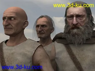 中世纪乞丐模型,游戏NPC角色模型的图片