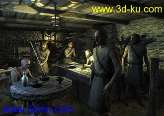 中世纪乞丐模型,游戏NPC角色模型的图片