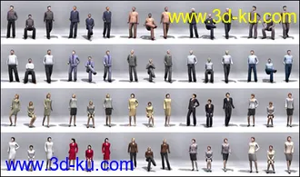 人物模型合集,3dmax的图片