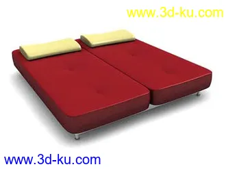 单人床模型,双人床模型合集共106个的图片11