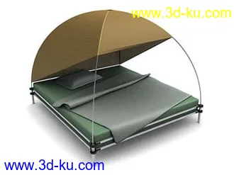 单人床模型,双人床模型合集共106个的图片28