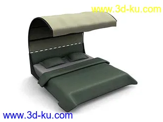 单人床模型,双人床模型合集共106个的图片